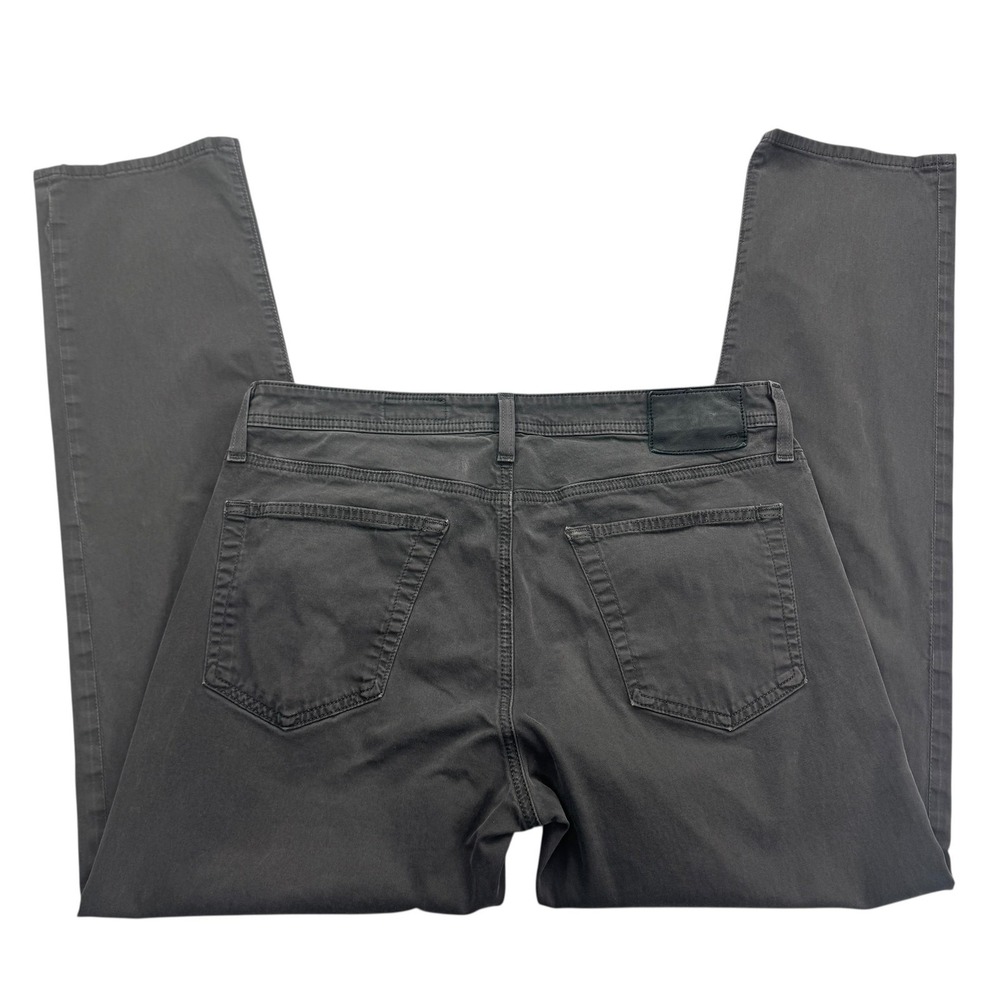 AG Adriano Goldschmied Pants Mens 34 x 32 Gray Straight Stretch 5 Pocket Chino